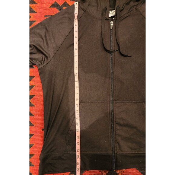 NEW Athletic Works Men's Black Full-Zip Hoodie XXL Lightweight Stretch - Picture 10 of 12
